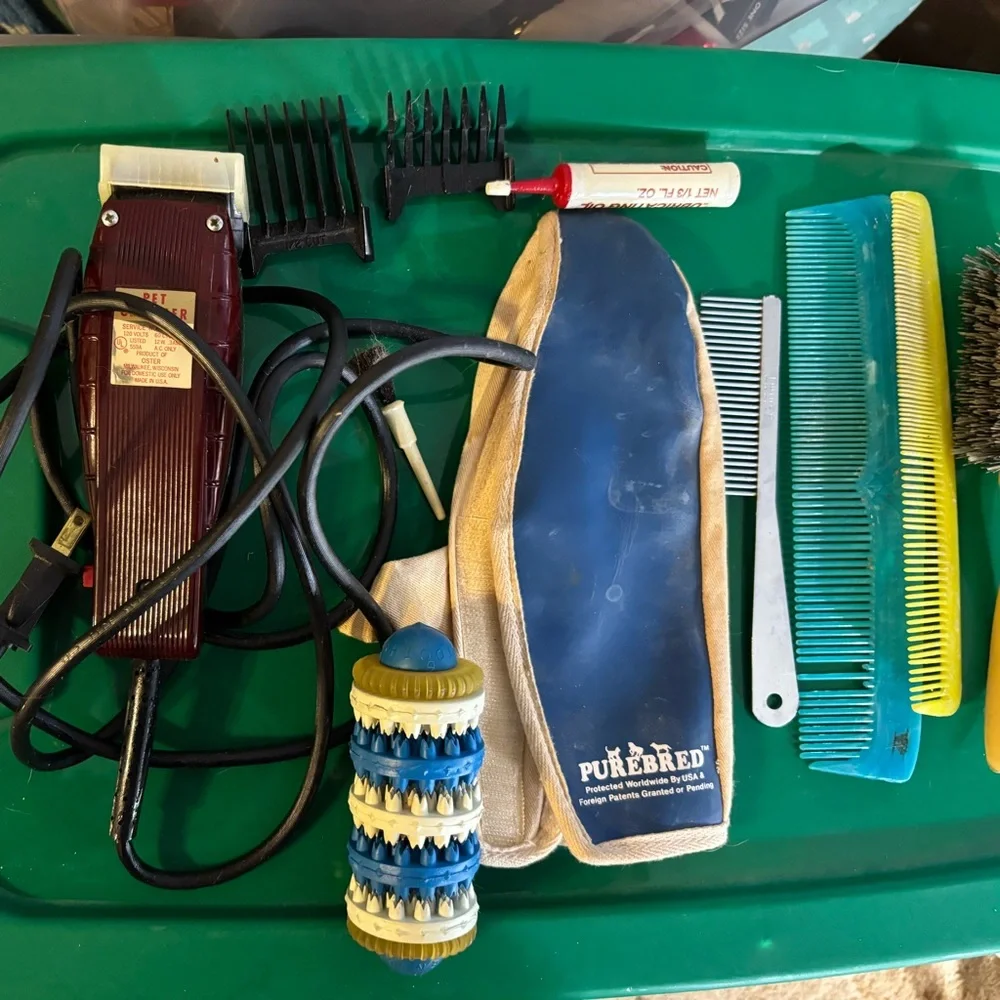 Vintage Pet Groomer Grooming Clipper Set Spratts Metal Comb